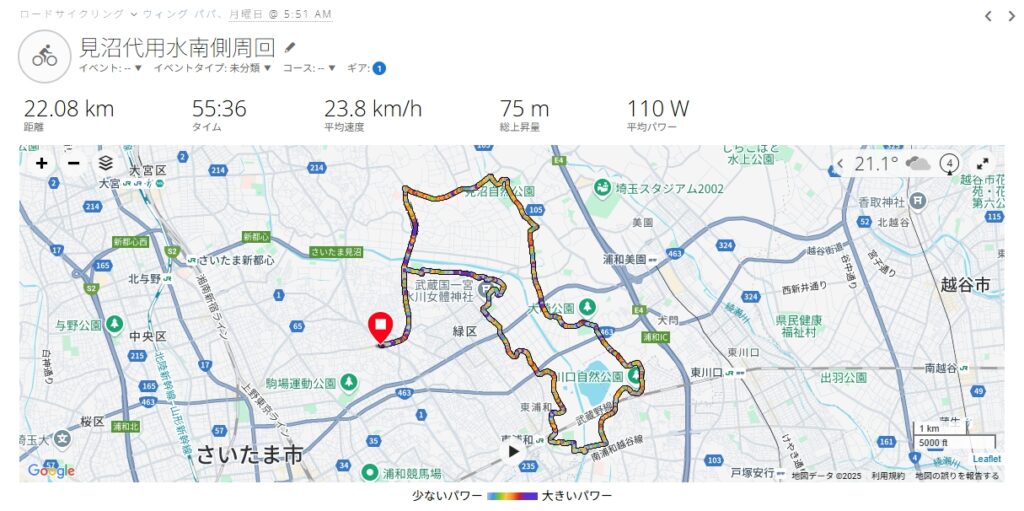 見沼代用水南側周回　20250609